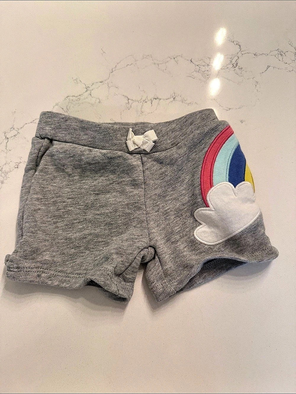 Kids Gray Rainbow Shorts Like New